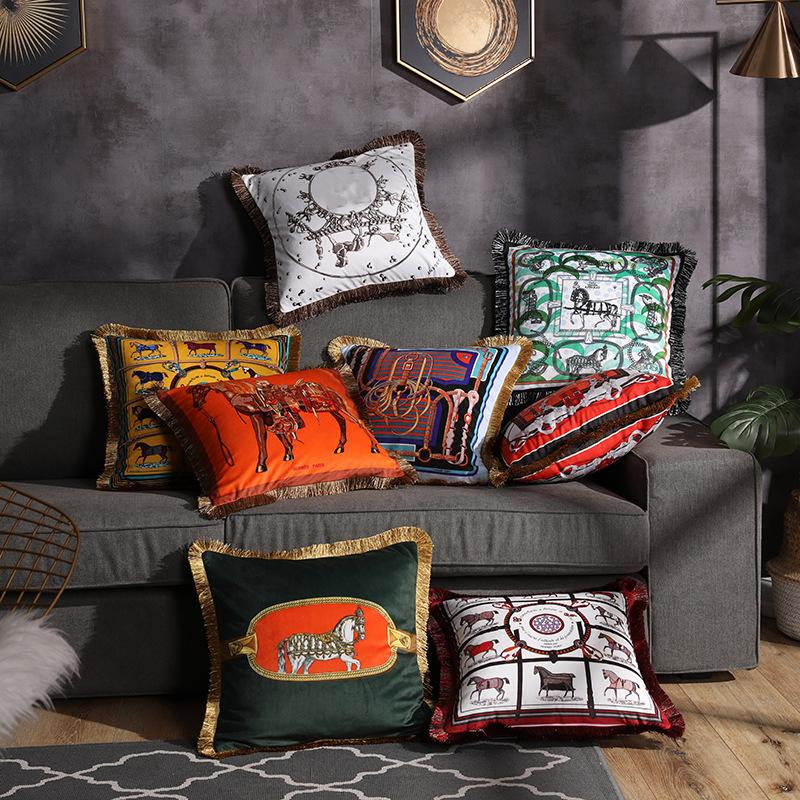 Fransen-Kissen mit doppelseitigem Print – Bild 14 | LuxeStyle