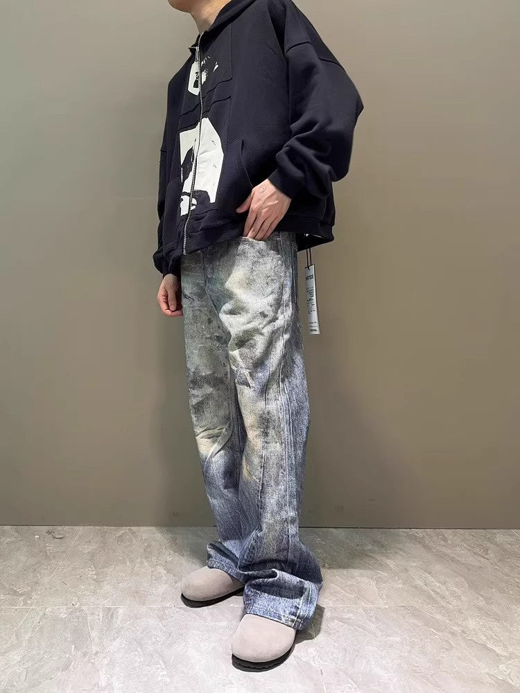 Bootcut Jeans mit Digitaldruck für Herren – Bild 4 | LuxeStyle