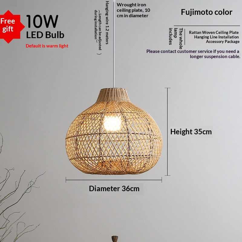 Wicker Lampe für Esszimmer – Wisteria oder Kaffee – Bild 2 | LuxeStyle