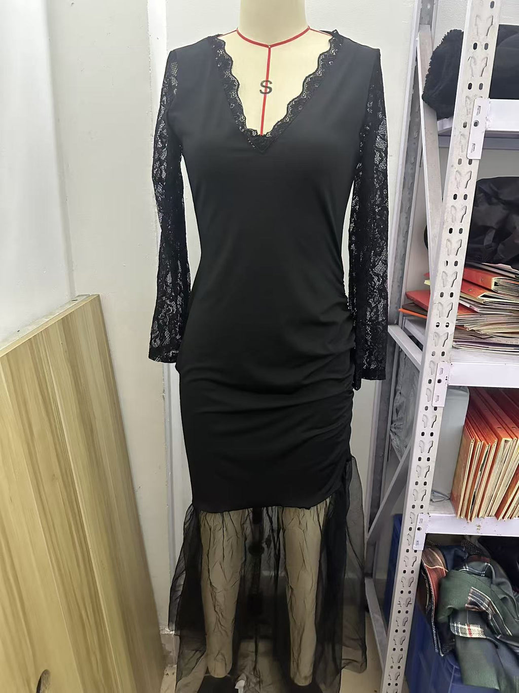 Retro-Fischschwanz-Kleid