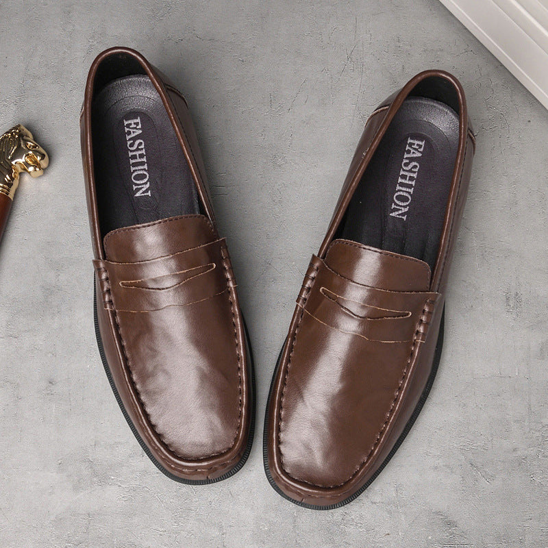 Herren Leder Slipper
