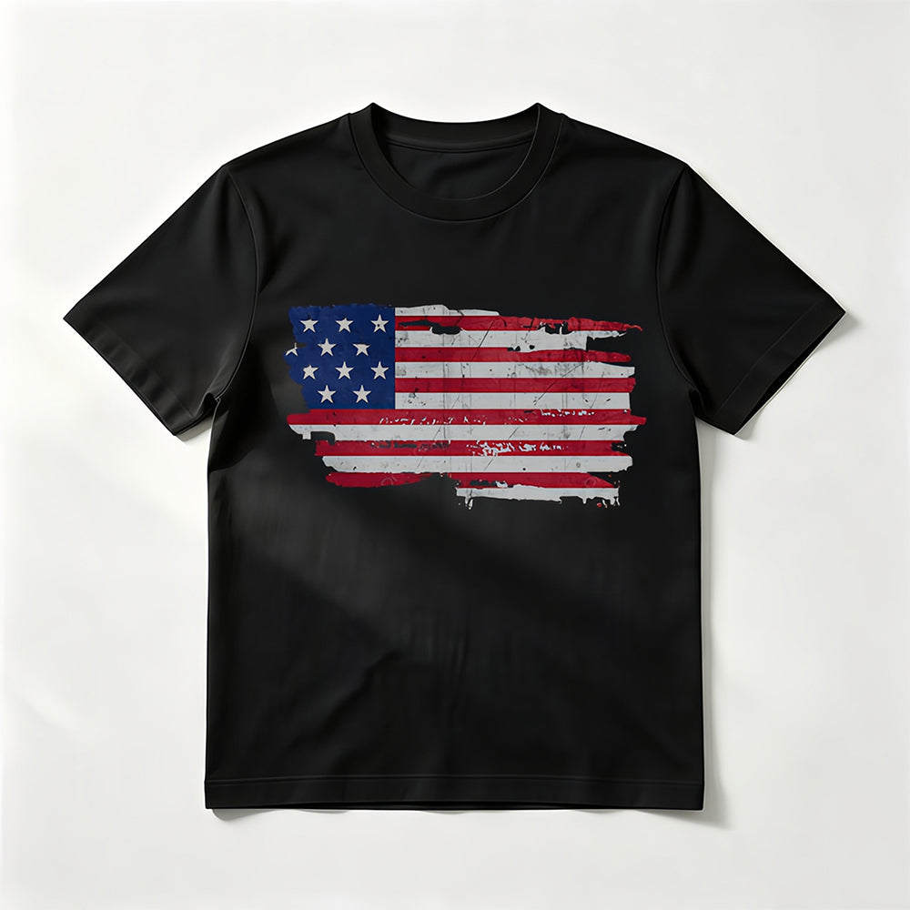 Flaggen-Muster T-Shirt