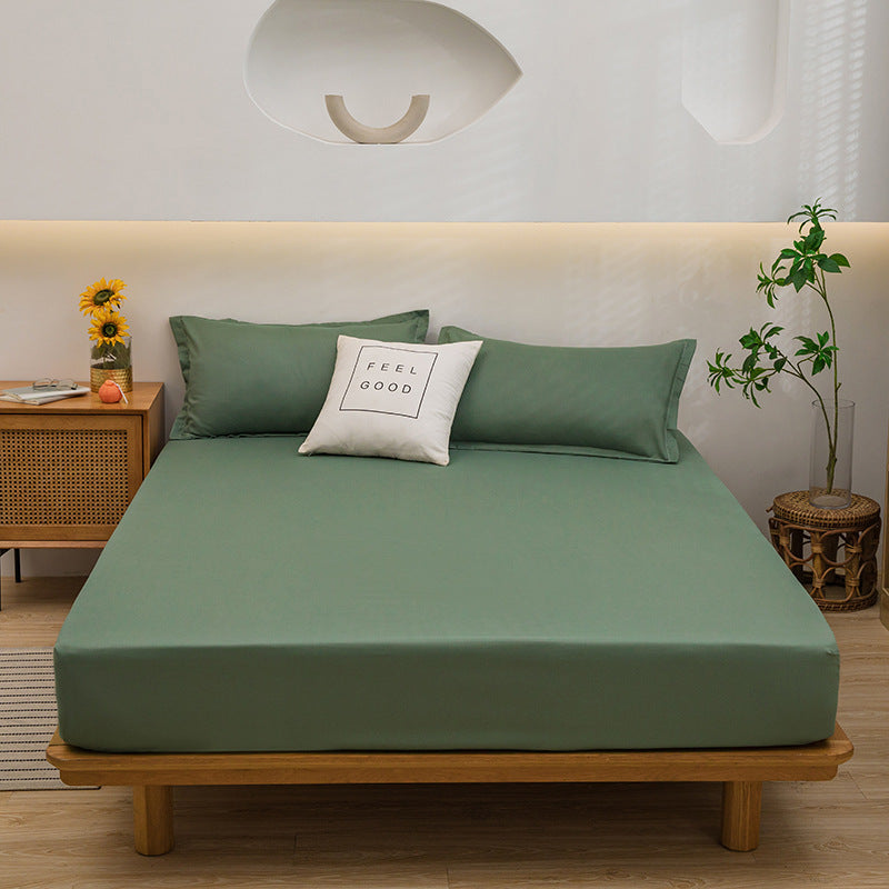 Bettwäsche-Set mit Fixleintuch und Kissenbezügen