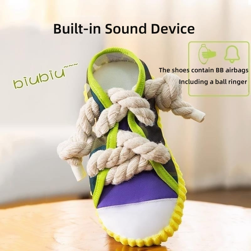 Hundespielzeug Slipper mit Sound & Zahnreinigung