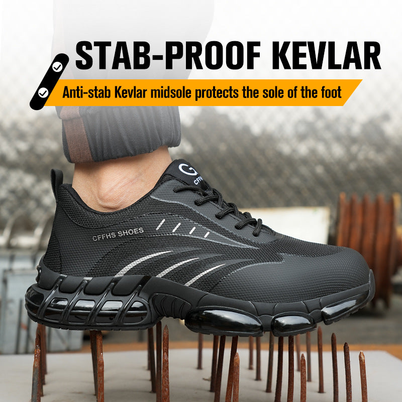 Sicherheits-Schuhe mit Popcorn-Sohle
