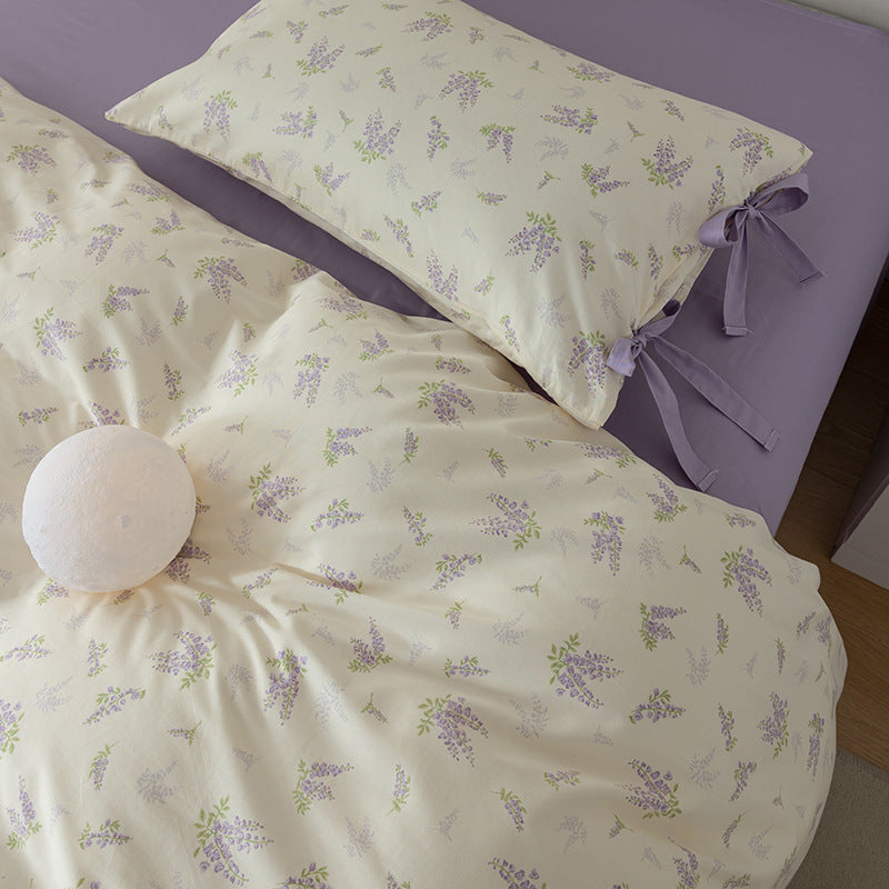 Retro Blumen-Bettwäsche-Set aus Baumwolle – Bild 13 | LuxeStyle