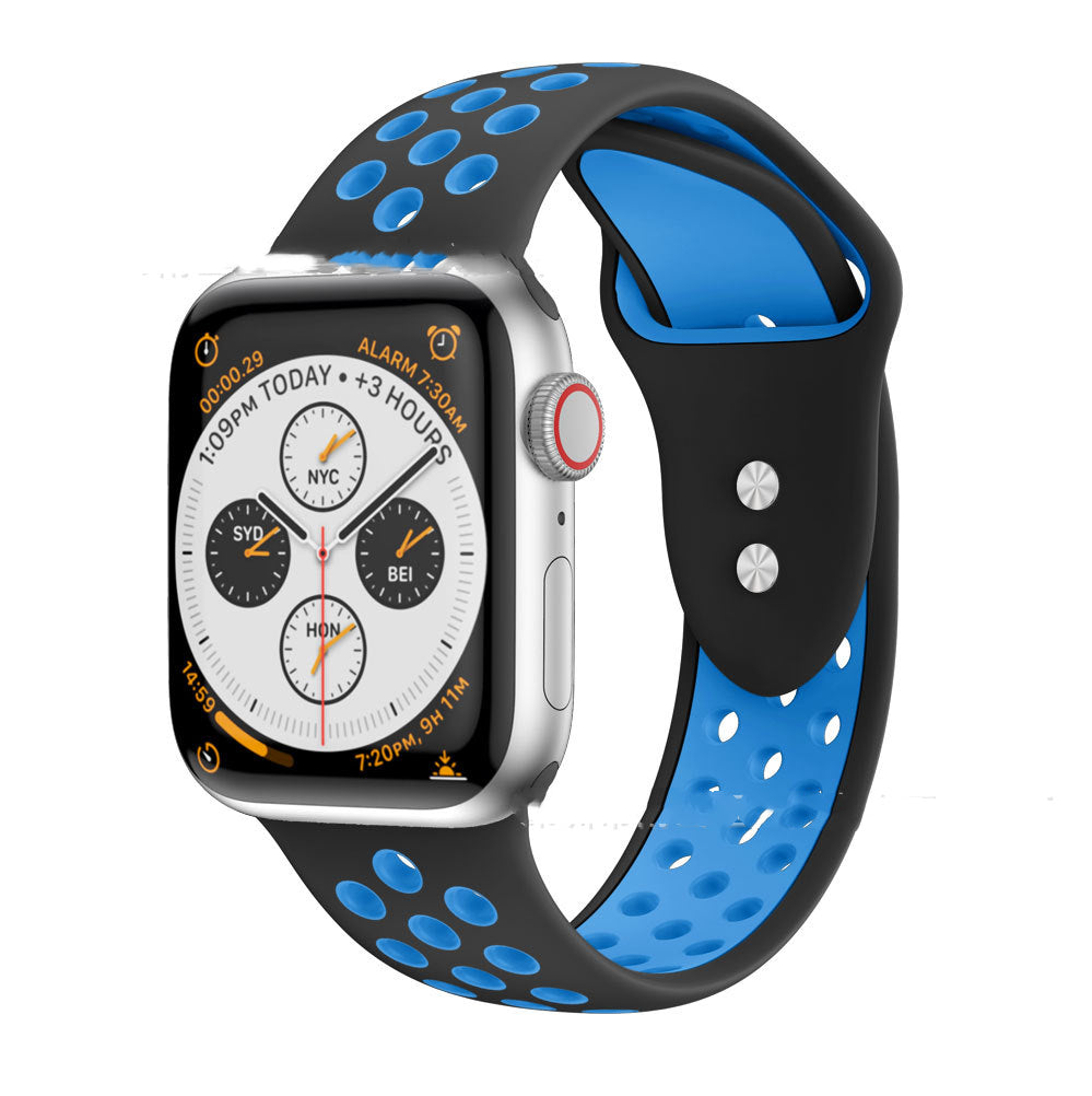 Zweifarbiges Silikonarmband für Apple Watch – Ansicht 3