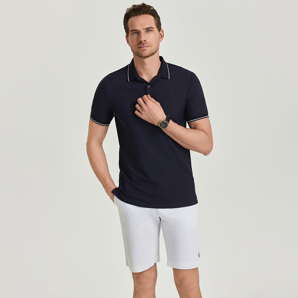 Herren Kurzarmhemd zweifarbig Slim-Fit