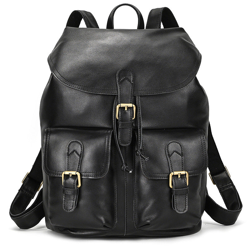 Retro Leder-Rucksack