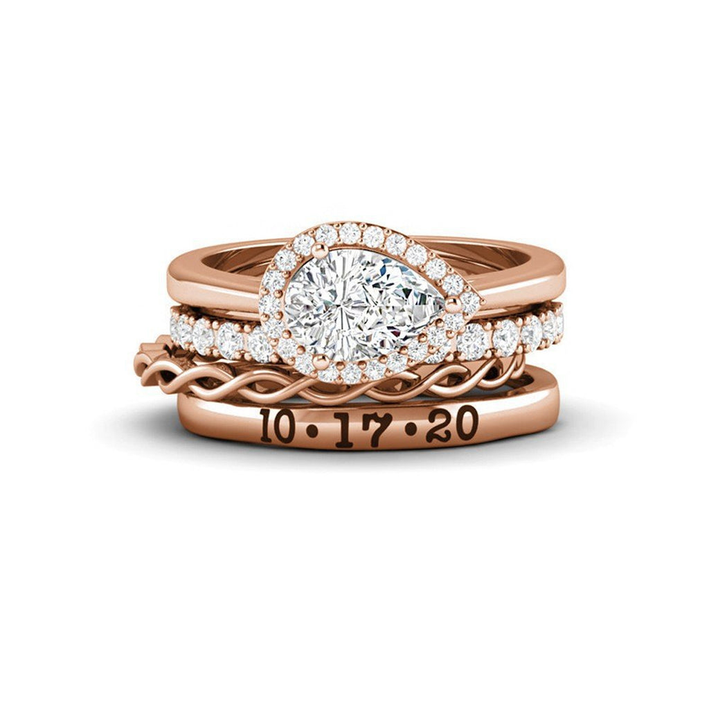 Faltbarer Diamant-Kombinationsring – Bild 4 | LuxeStyle