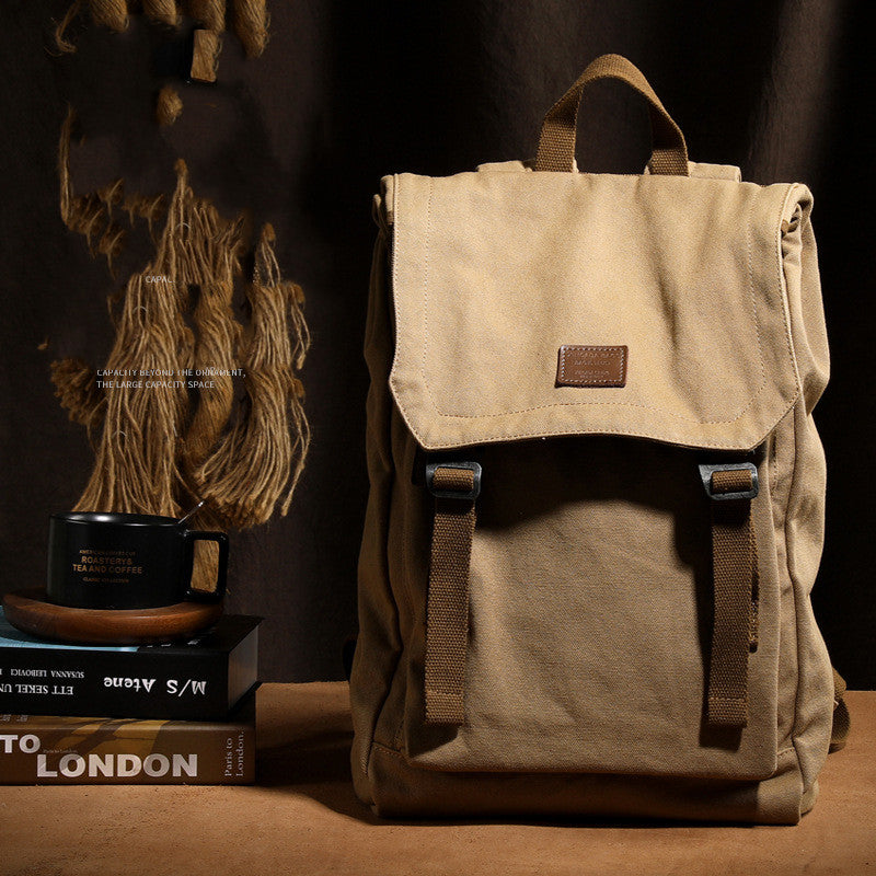Männlicher Canvas-Rucksack 20-35 L – Bild 4 | LuxeStyle