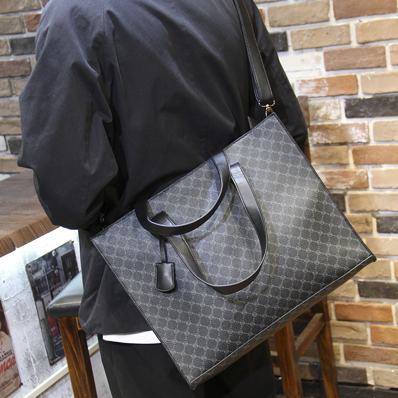 Karo Tote Alltag Schultertasche Herren – Bild 16 | LuxeStyle