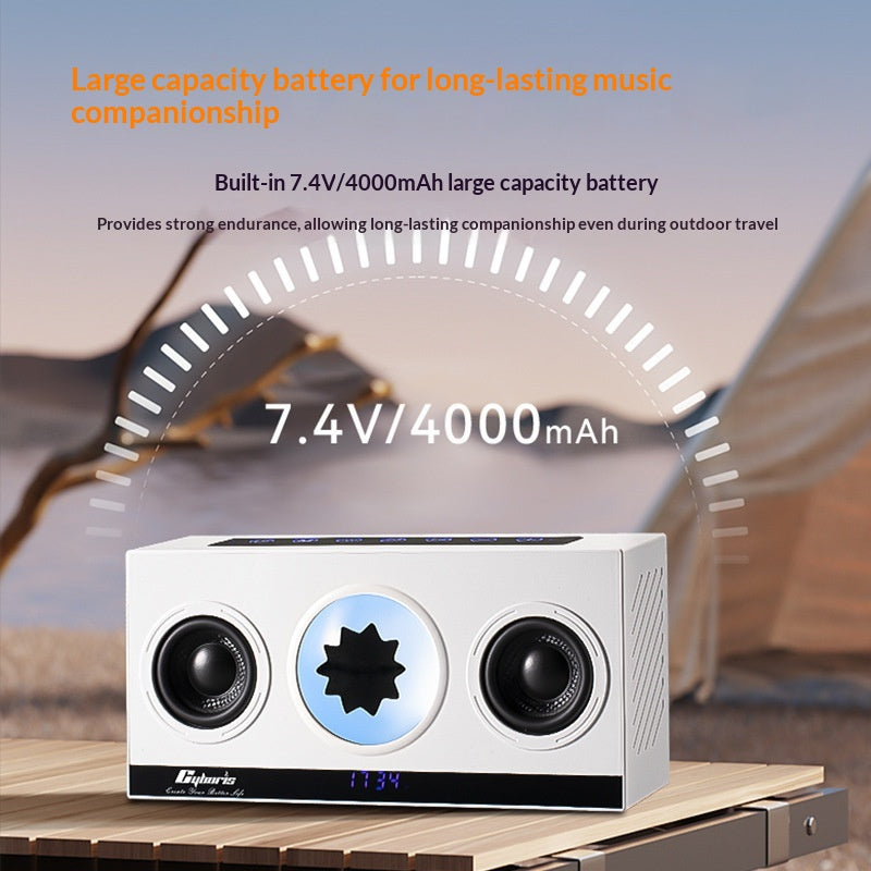 Bluetooth Lautsprecher mit Doppelhorn und RGB-Beleuchtung – Bild 6 | LuxeStyle