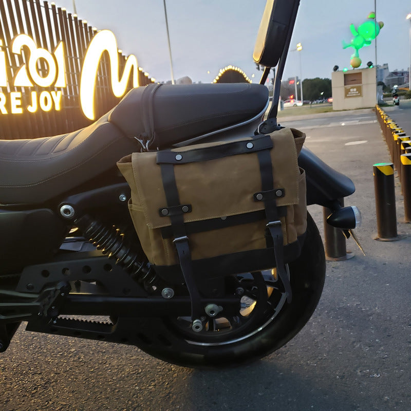Wasserdichte Retro-Motorradtasche