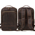 Lederrucksack mit Doppelreissverschluss – Bild 2 | LuxeStyle