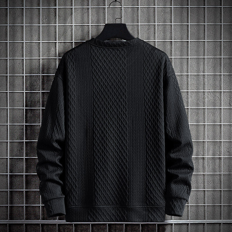 Herren Pullover Rundhals Langarm | LuxeStyle