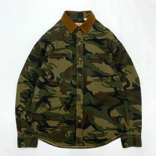 Retro Camouflage Cordhemd für Herren – Bild 8 | LuxeStyle