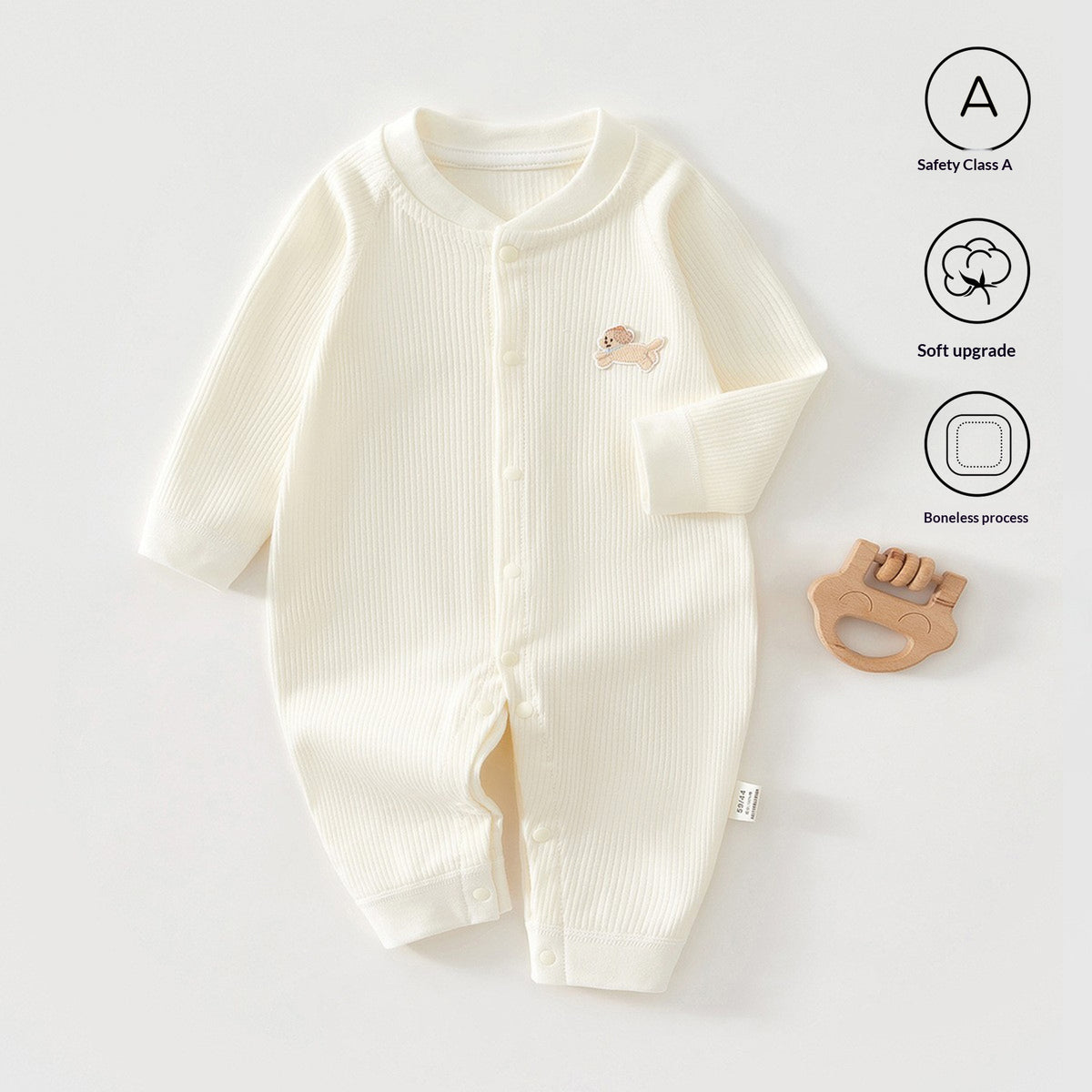 Baby Strampler aus gekämmter Baumwolle – Bild 2 | LuxeStyle