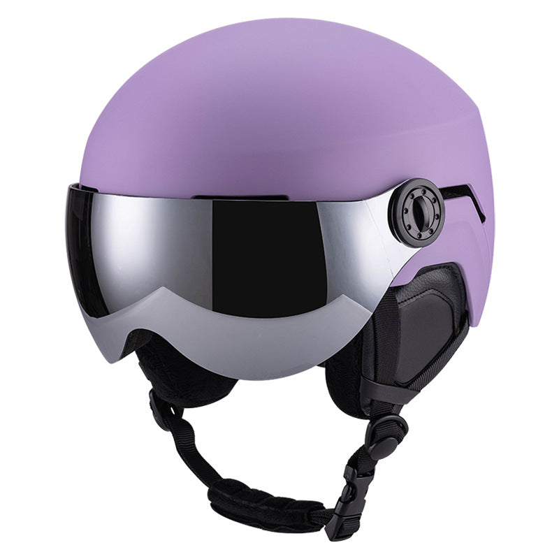 Skihelm-Überzug mit integriertem Visier