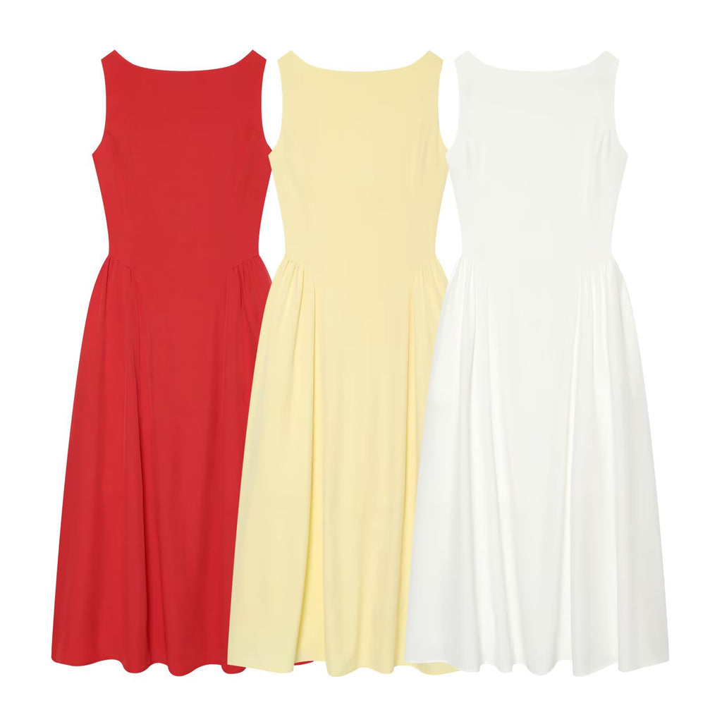 Ärmelloses A-Linien Maxikleid für Damen