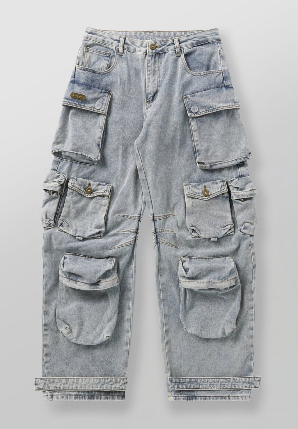 Retro-Style Jeans mit Streifen