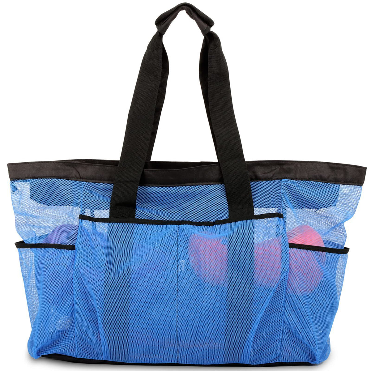 Mesh Strandtasche mit Reissverschluss – Bild 3 | LuxeStyle