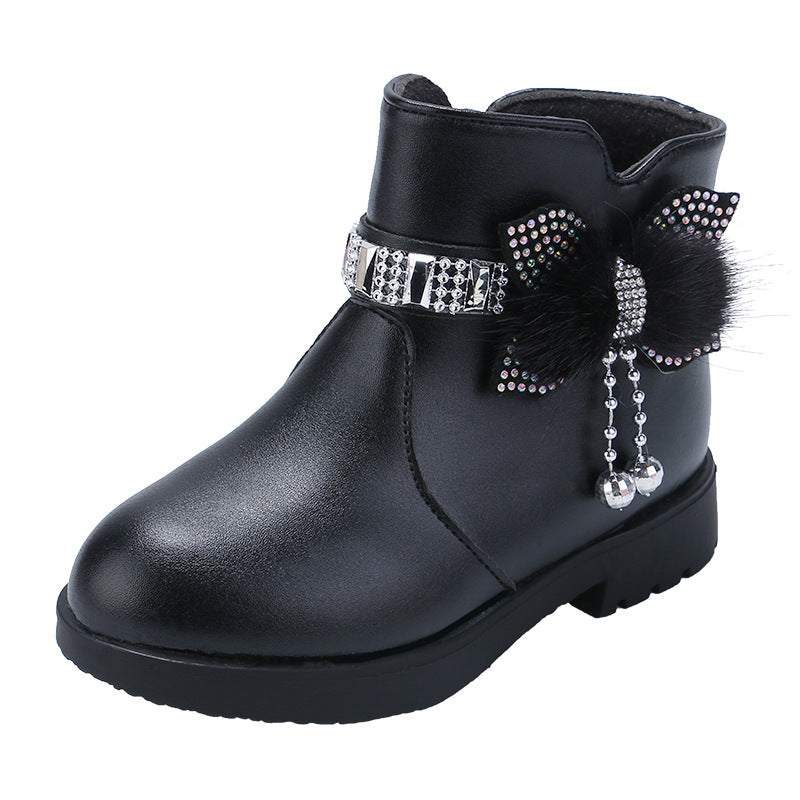 Warme Prinzessinnen-Stiefel mit Schleife – Bild 4 | LuxeStyle