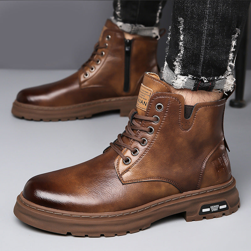 Britische Winter-Boots mit dicker Sohle