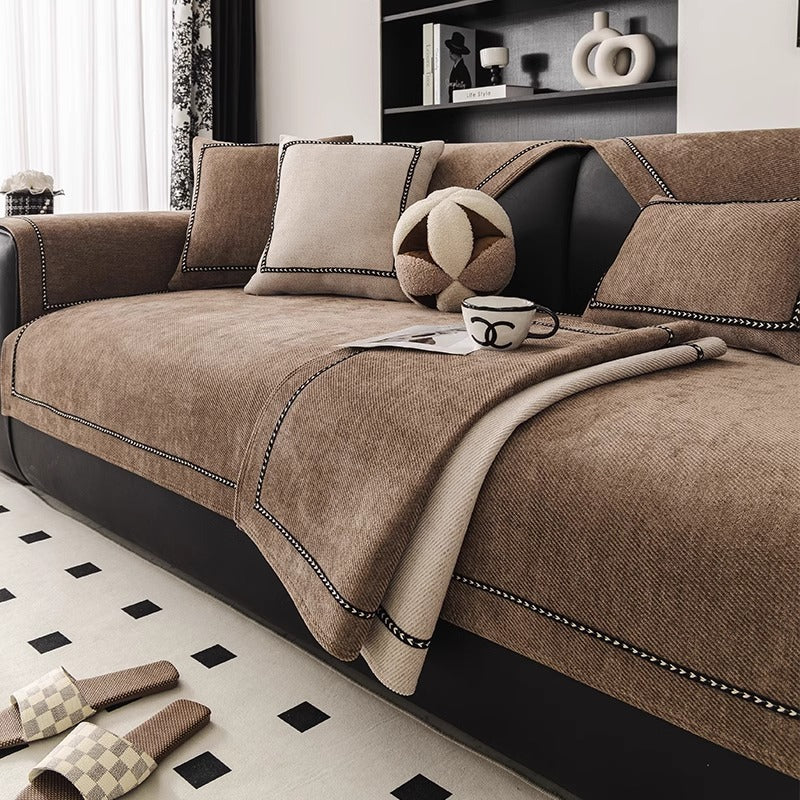 Chenille Anti-Rutsch Sofa-Schonbezug