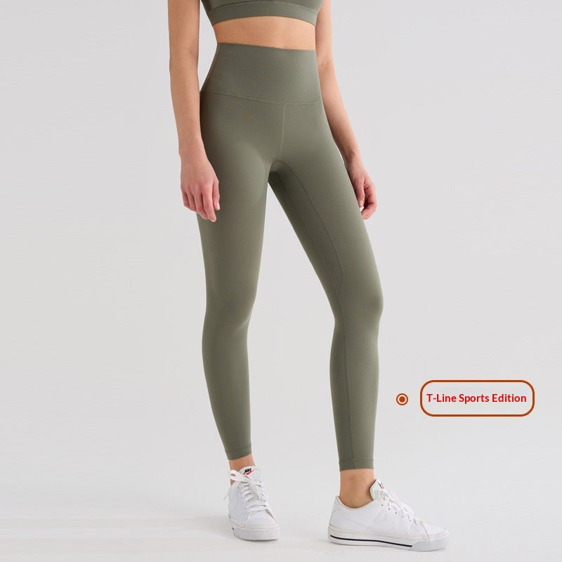 Hohe Sportleggings mit Fleece