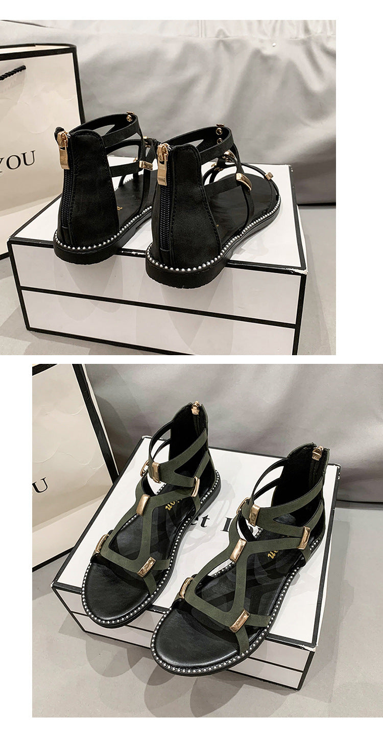 Modische Römersandalen mit Reissverschluss – Bild 16 | LuxeStyle