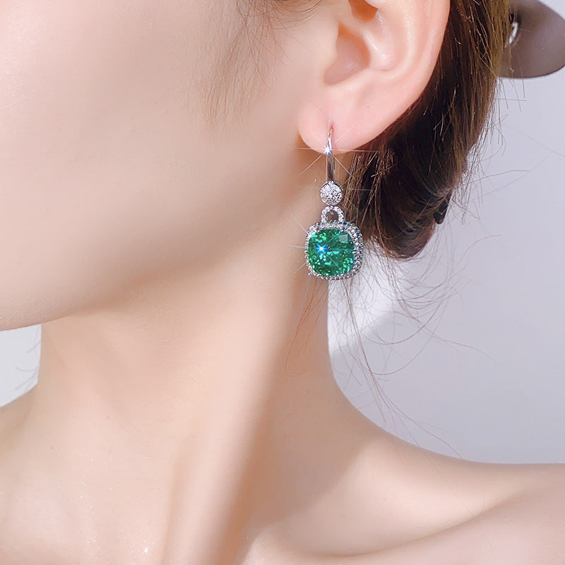 Paru Saphir Vintage Ohrringe