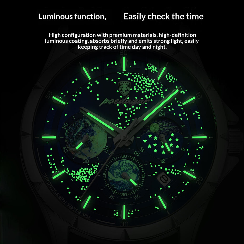 Quarz-Herrenuhr mit Stahlarmband – Bild 11 | LuxeStyle