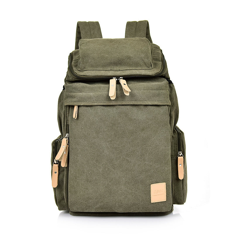 Retro Canvas Rucksack für Reisen und Alltag – Bild 2 | LuxeStyle