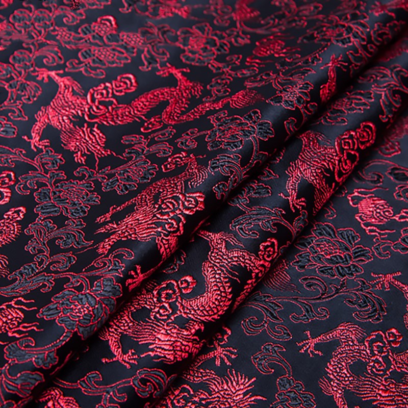 Brokatstoff Seide Antiker Tang-Anzug Cheongsam – Bild 13 | LuxeStyle