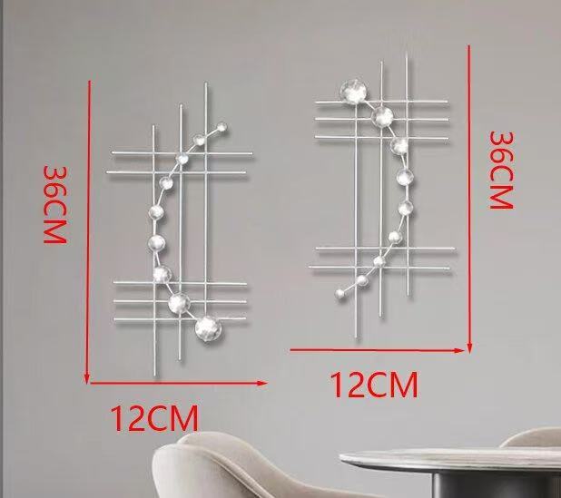 Polygonale Wanddekoration aus Metall – Bild 4 | LuxeStyle