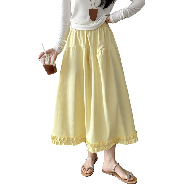 A-Linien Jupe mit hoher Taille