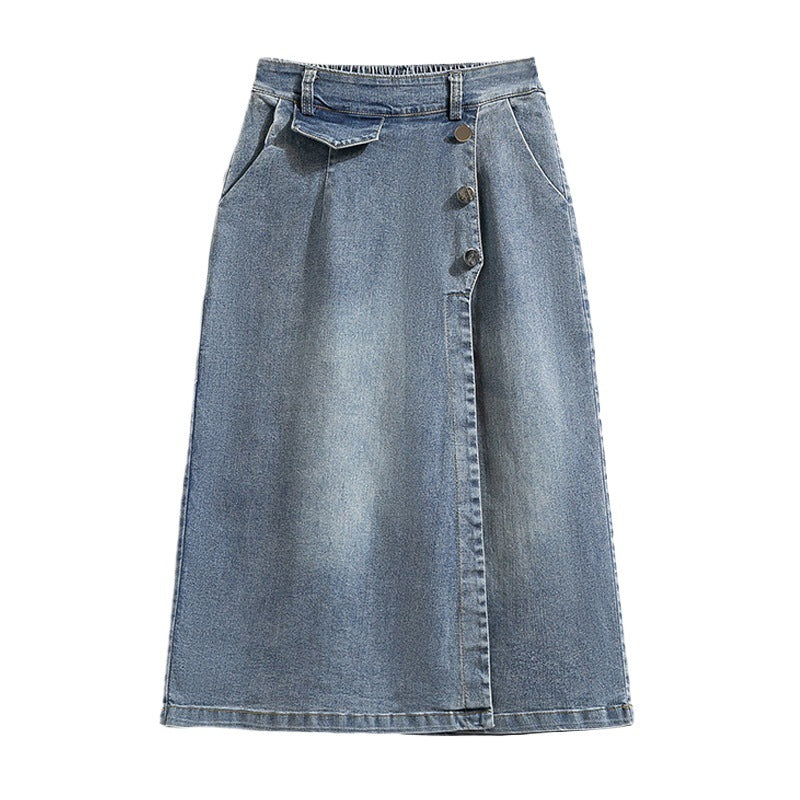 Vintage Cropped Jeans mit Hohem Bund