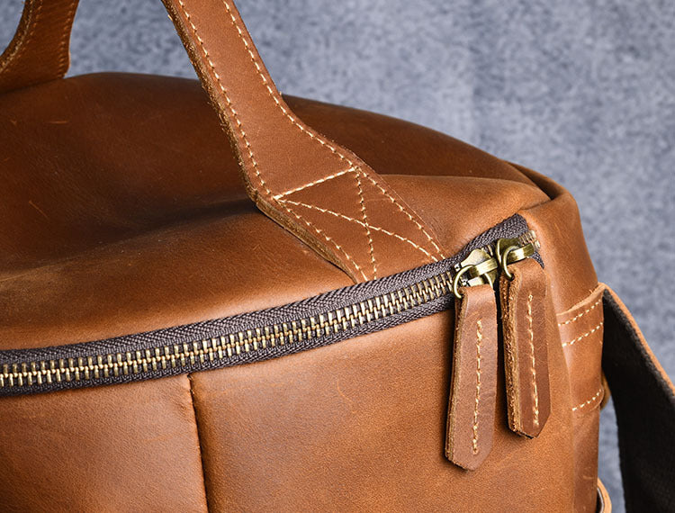 Vintage Crazy Horse Leder Rucksack