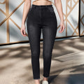 High Waist Skinny Jeans Schwarz mit Stretch