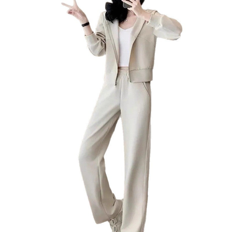 Hoodie und weite Hose Set im Western-Stil