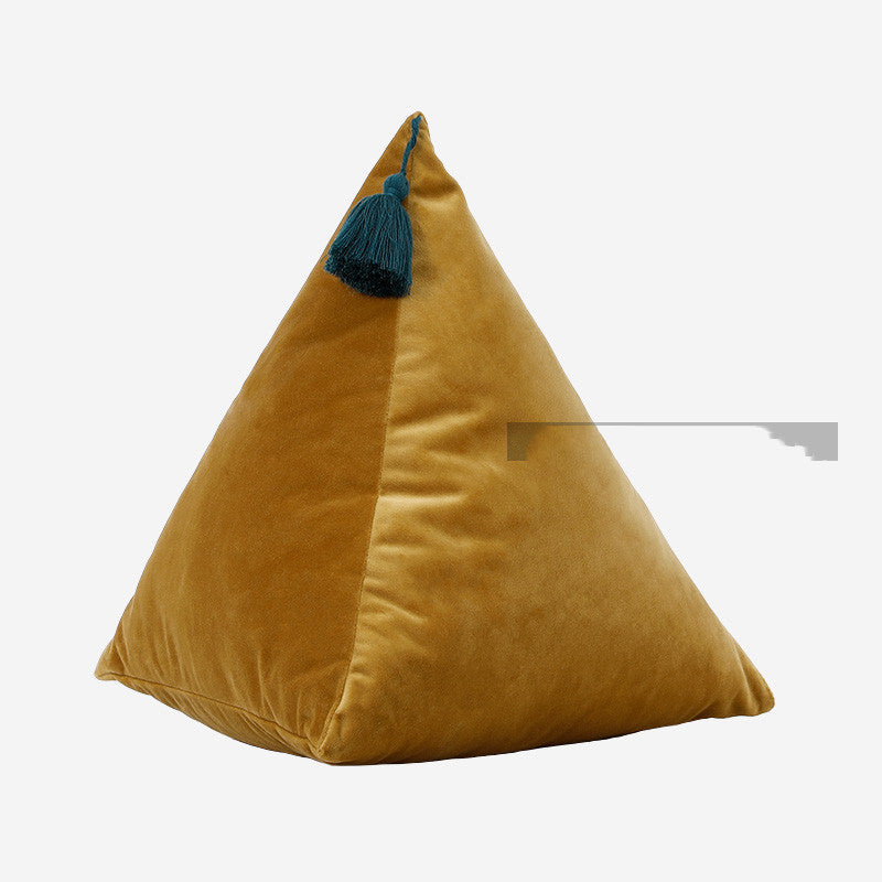 Samt-Zierkissen in Pyramidenform – Bild 2 | LuxeStyle