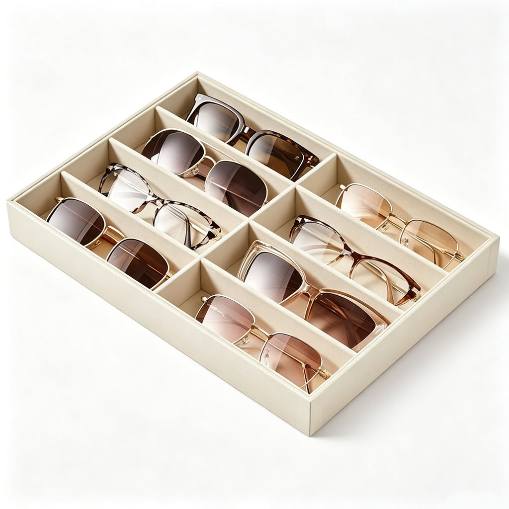 Sonnenbrillen-Aufbewahrungsbox mit 8 Fächern – Bild 7 | LuxeStyle