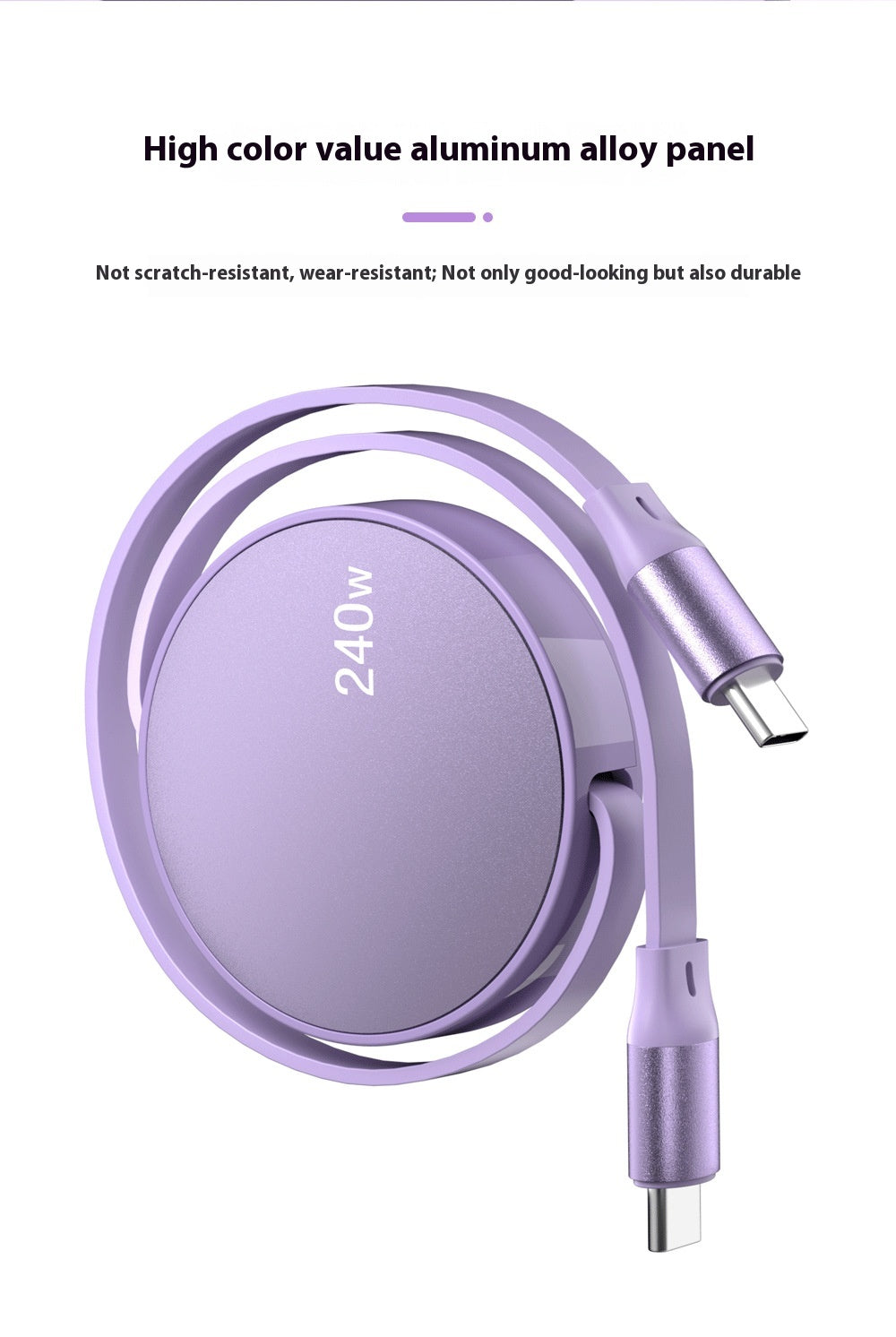 Teleskopisches 240W USB-C Ladekabel für iPhone 15
