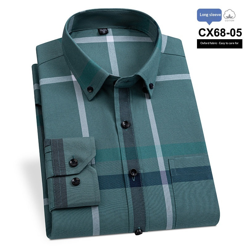Gestreiftes Slim-fit Oxford Businesshemd für Herren – Bild 12 | LuxeStyle