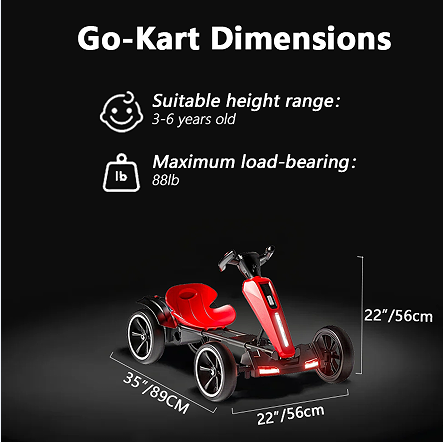 12V Elektro Go-Kart für Kinder (3-6 Jahre)