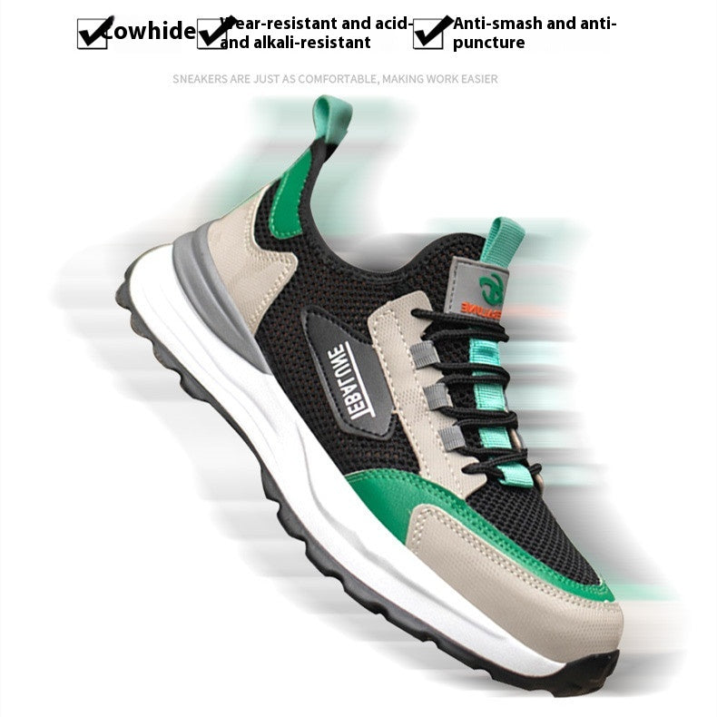 Leichte atmungsaktive Schuhe mit Stahlkappe