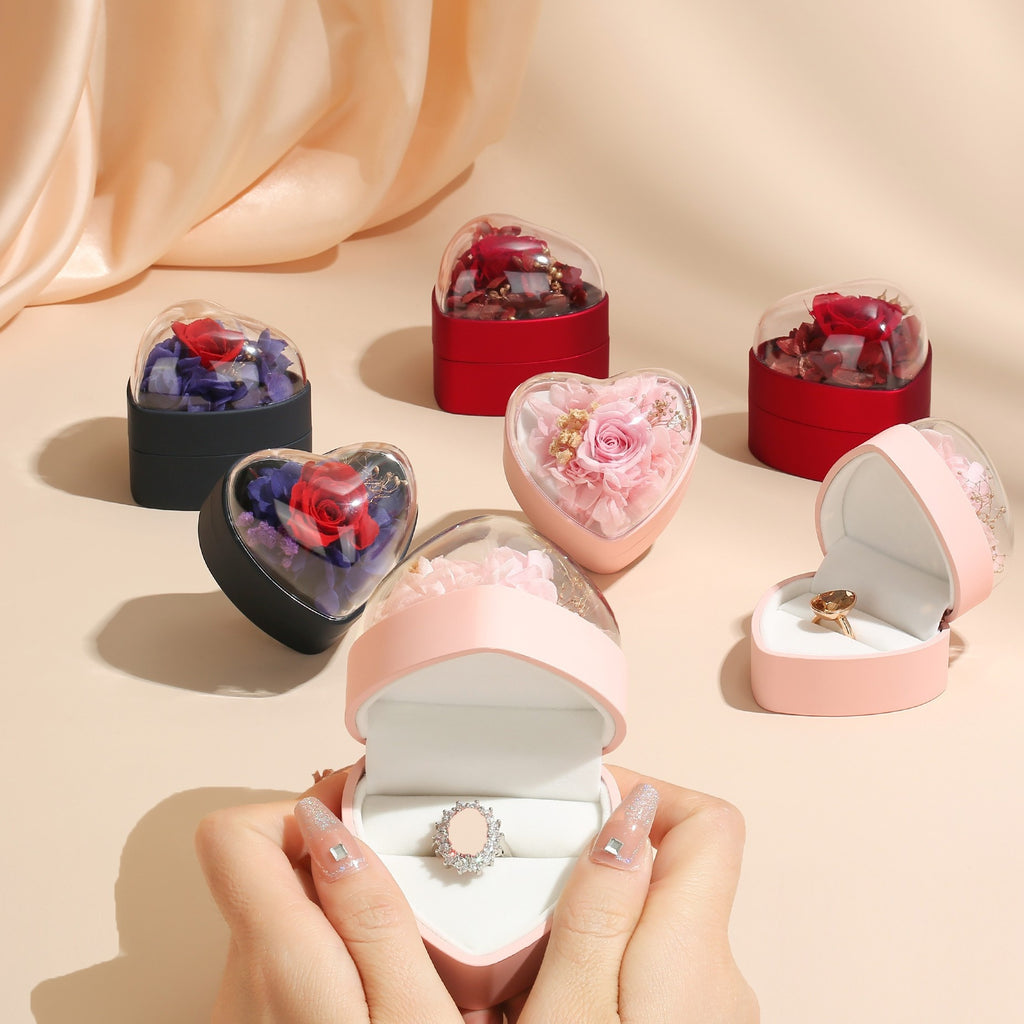 Rosen-Schmuckbox für Ringe und Anhänger – Bild 5 | LuxeStyle