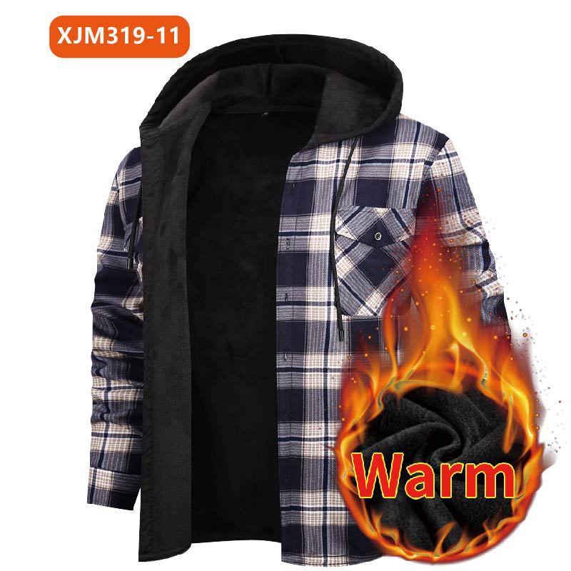 Herren-Kapuzenhemd mit Fleece-Futter | LuxeStyle