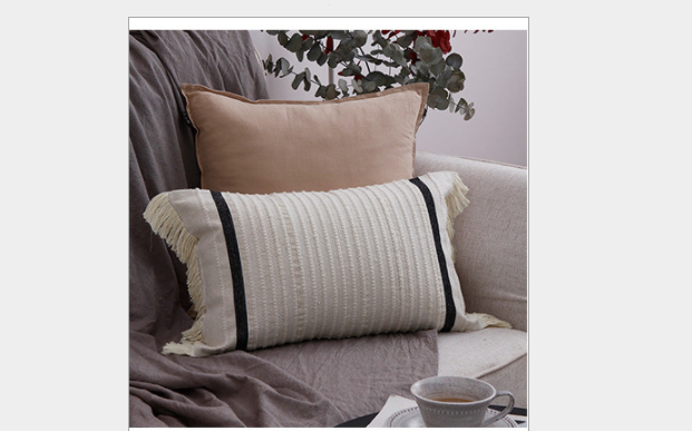 Kissenhülle Baumwolle Gestreift 30x50cm – Bild 6 | LuxeStyle